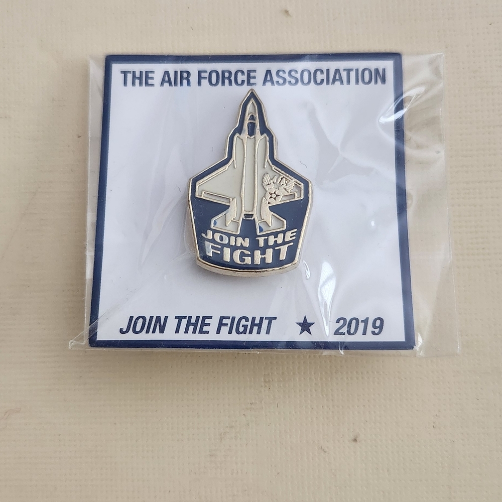 New In Package Air Force Association Lapel Hat Pin 2019 Join the Fight